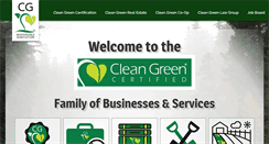 Desktop Screenshot of cleangreencert.com