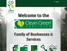 Tablet Screenshot of cleangreencert.com